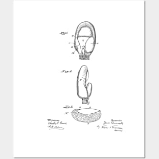 Boxing Glove Vintage Patent Hand Drawing Posters and Art